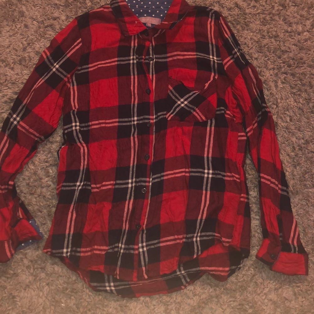 red and blue flannel